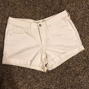 Mossimo white denim shorts